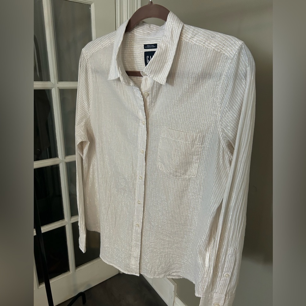 Gap Lame Shimmer Blouse (M)